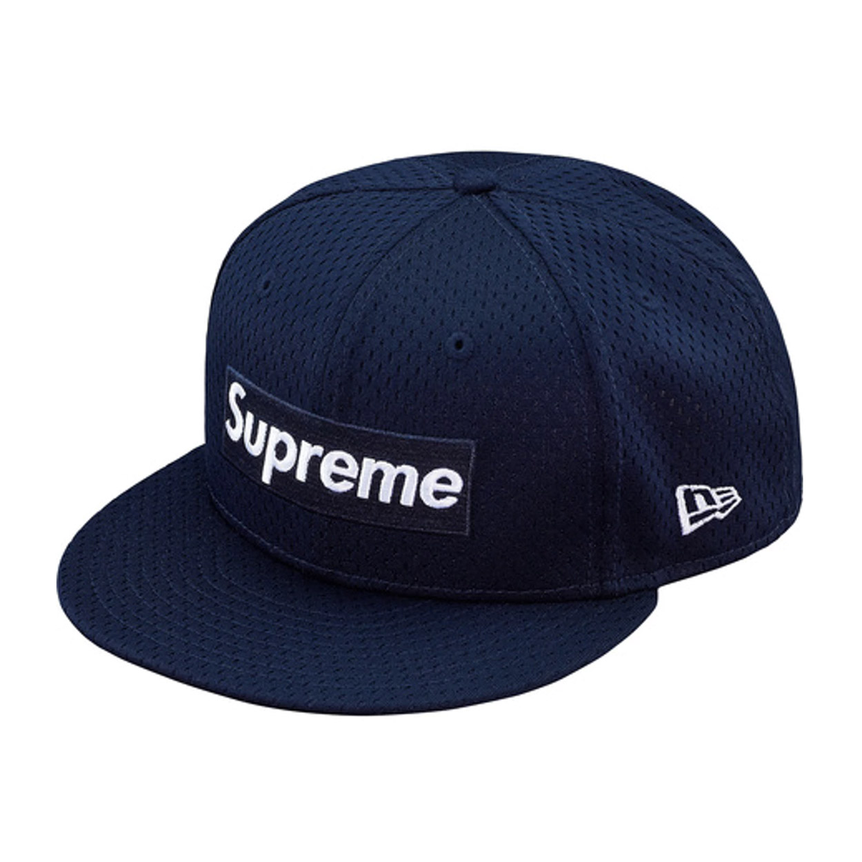 Supreme New Era Mesh Box Logo Cap Navy - Novelship